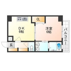 カシェット住吉の物件間取画像